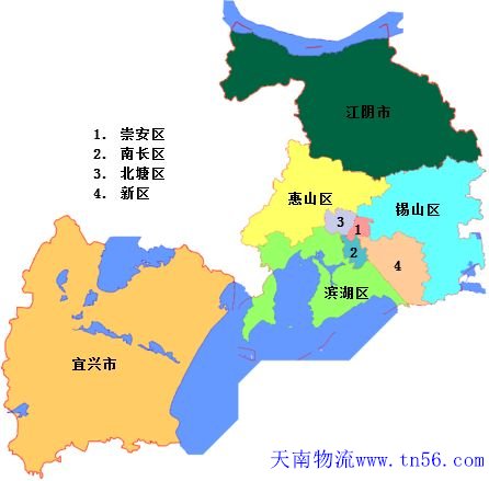 惠州到无锡市物流地图