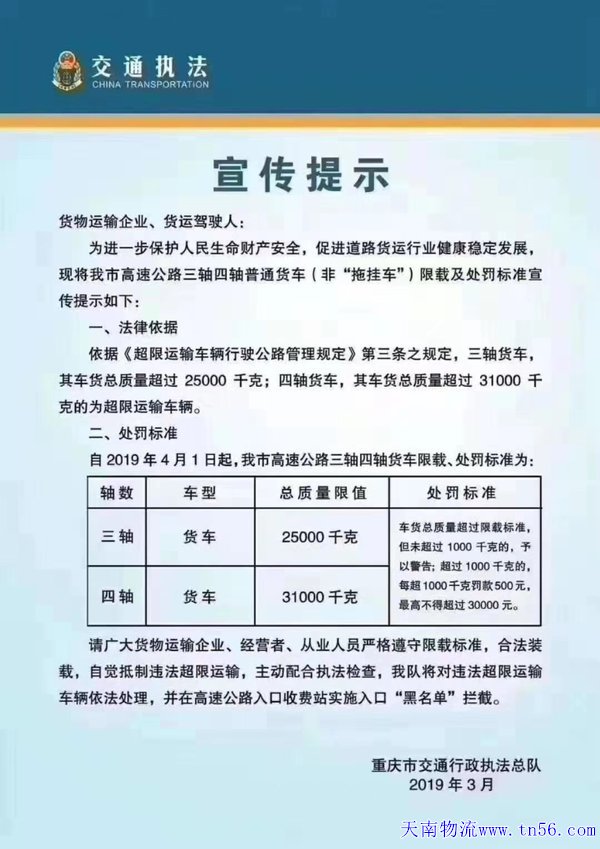 31吨36吨纷争谢幕! 重庆地区统一新标准